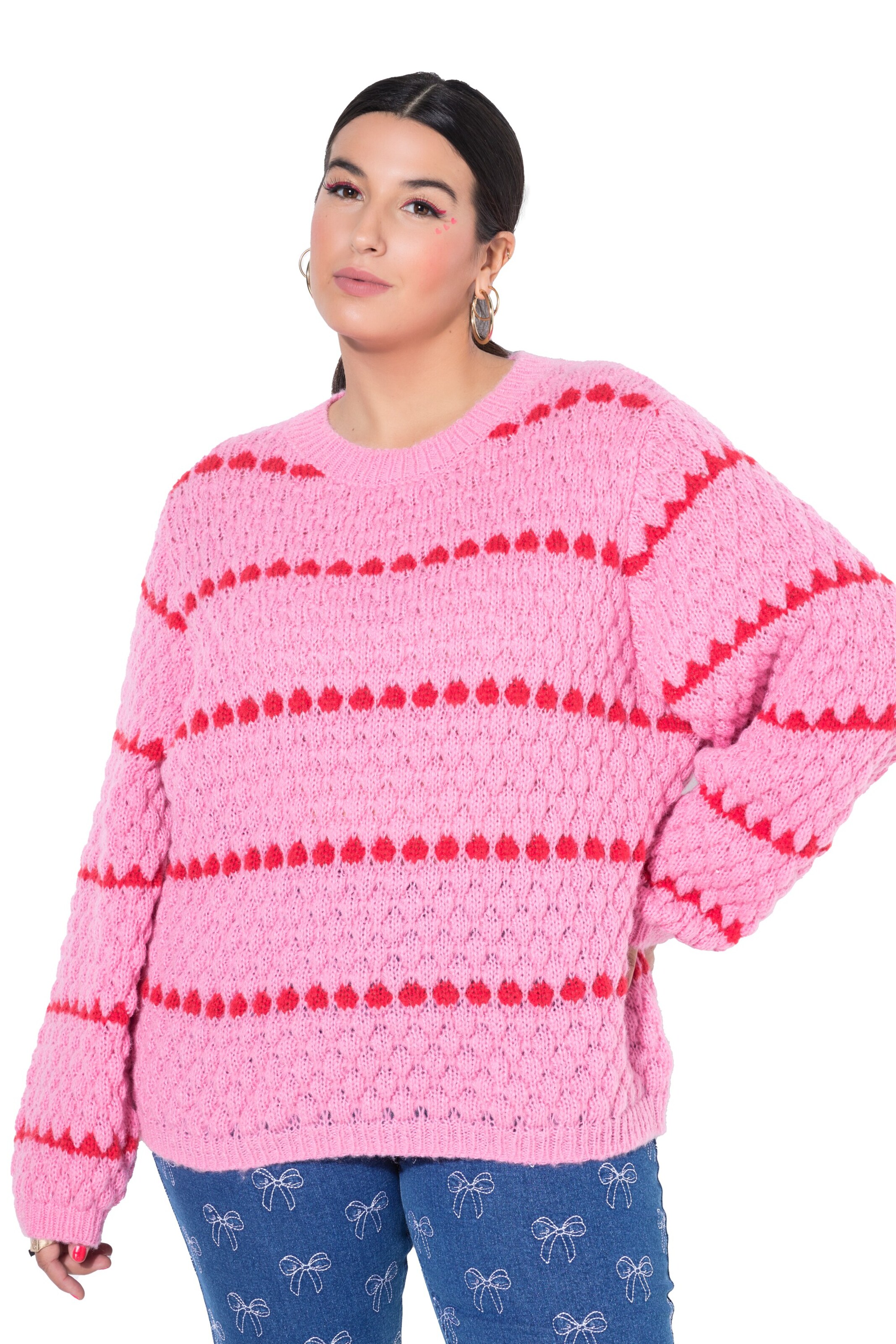 Studio Untold Trui in Roze: voorkant