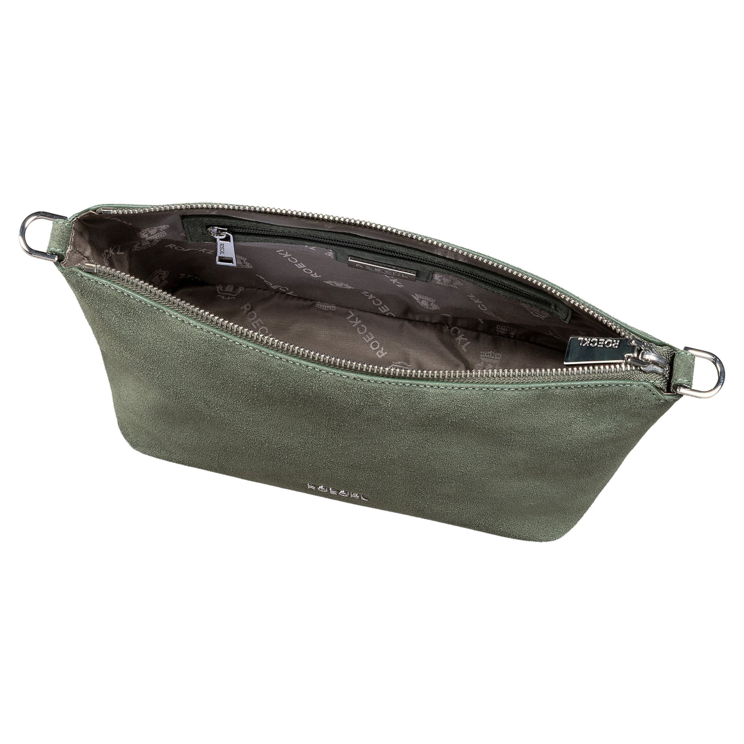 Roeckl Schoudertas 'GAIA UMHÄNGETASCHE VELOUR SMALL' in Groen