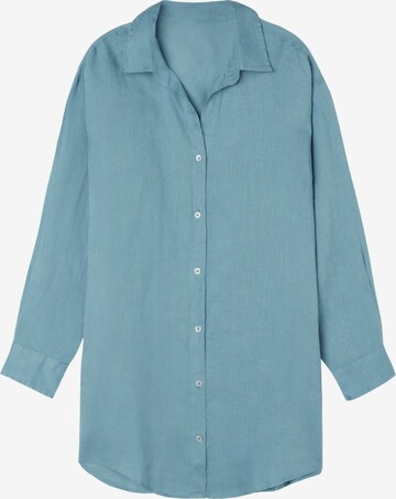 CALZEDONIA Shirt Dress in Blue: front