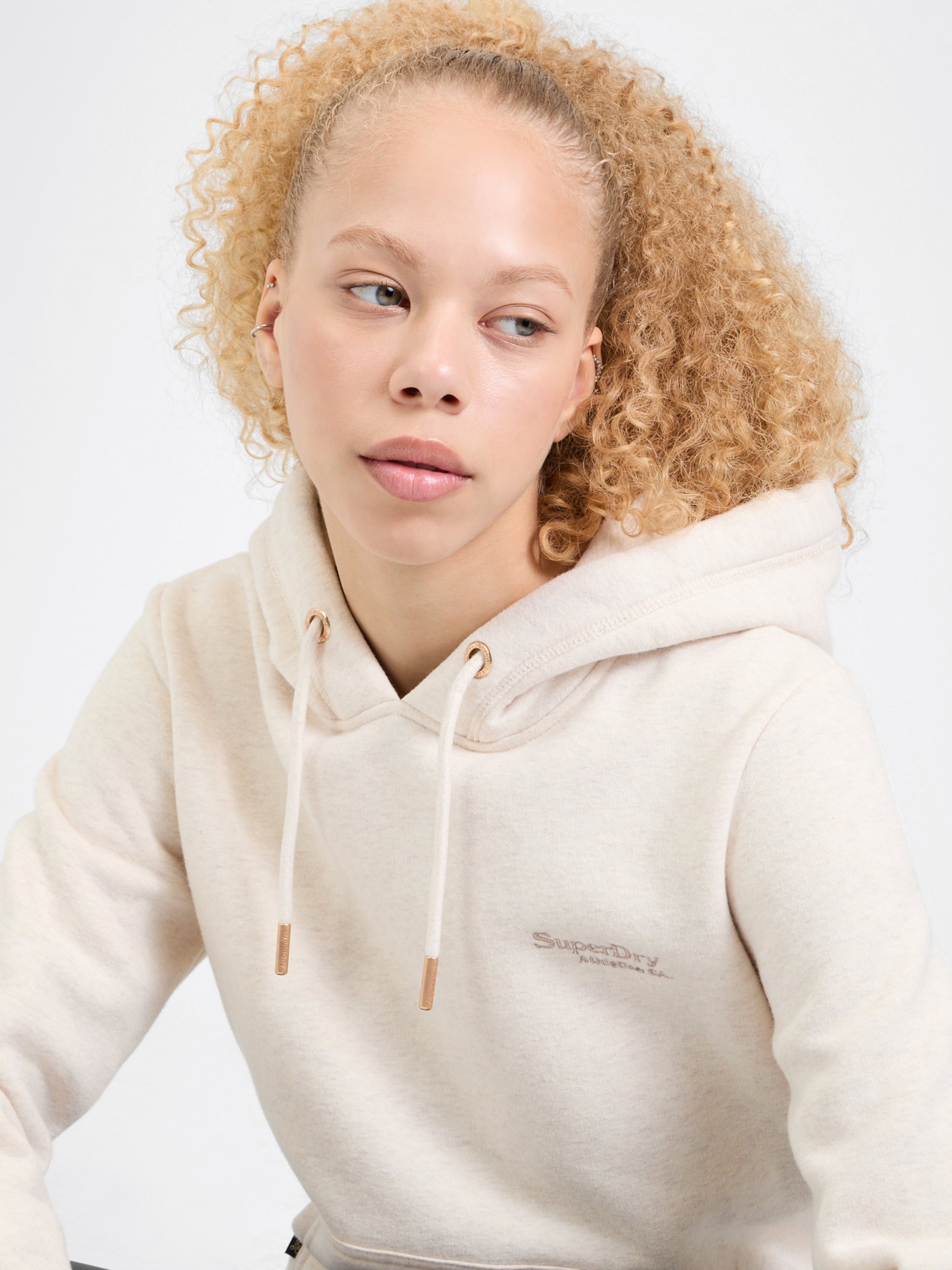 Sweat shirt Essential Superdry en Beige ABOUT YOU