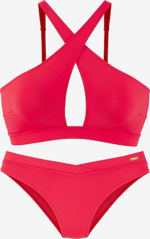 raudona BUFFALO Aukštu kaklu Bikinis: priekis