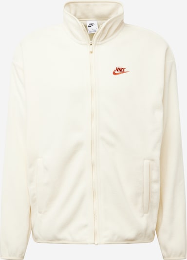 Jachetă  fleece 'CLUB' Nike Sportswear pe rubiniu / alb natural, Vizualizare produs