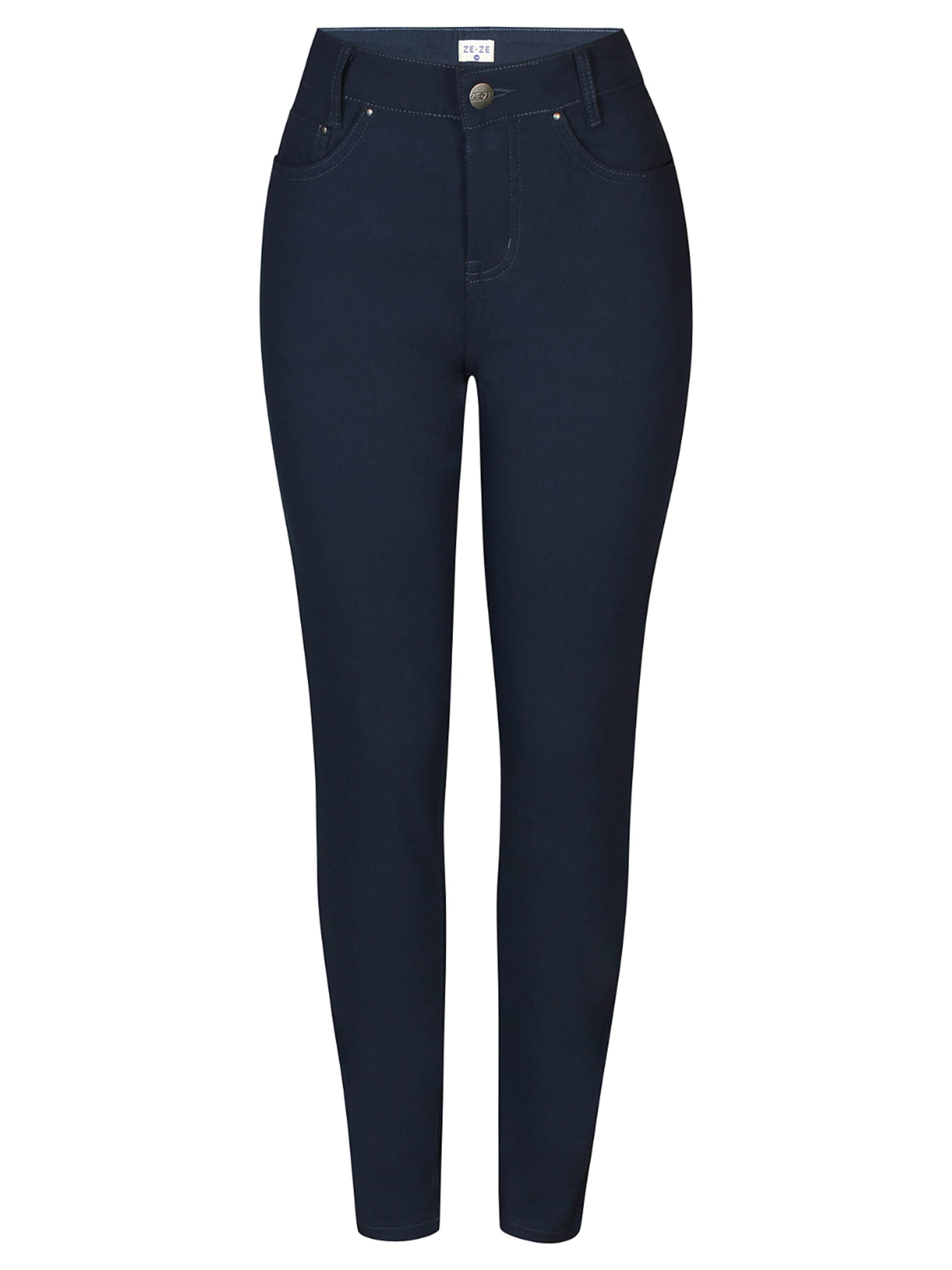 ze-ze Slim fit Pants 'Shape 3' in Blue: front