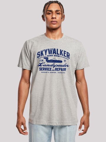 F4NT4STIC Shirt 'Star Wars Skywalker' in Grijs: voorkant