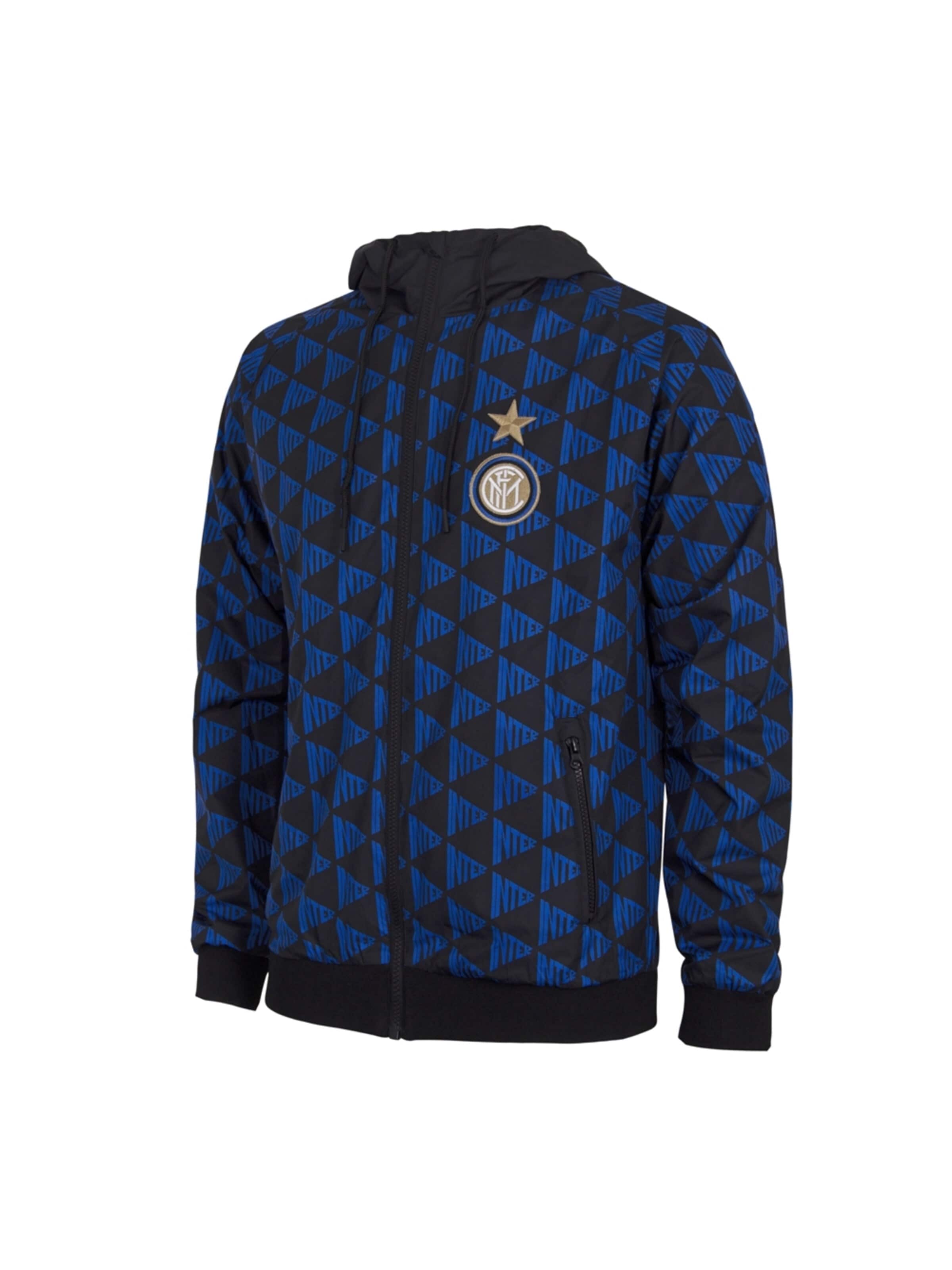 COPA FOOTBALL Sports jacket 'FC Internazionale All Over Windjack' in Black: front