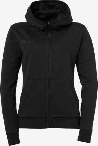 KEMPA Sportjacke in Schwarz: Vorderseite