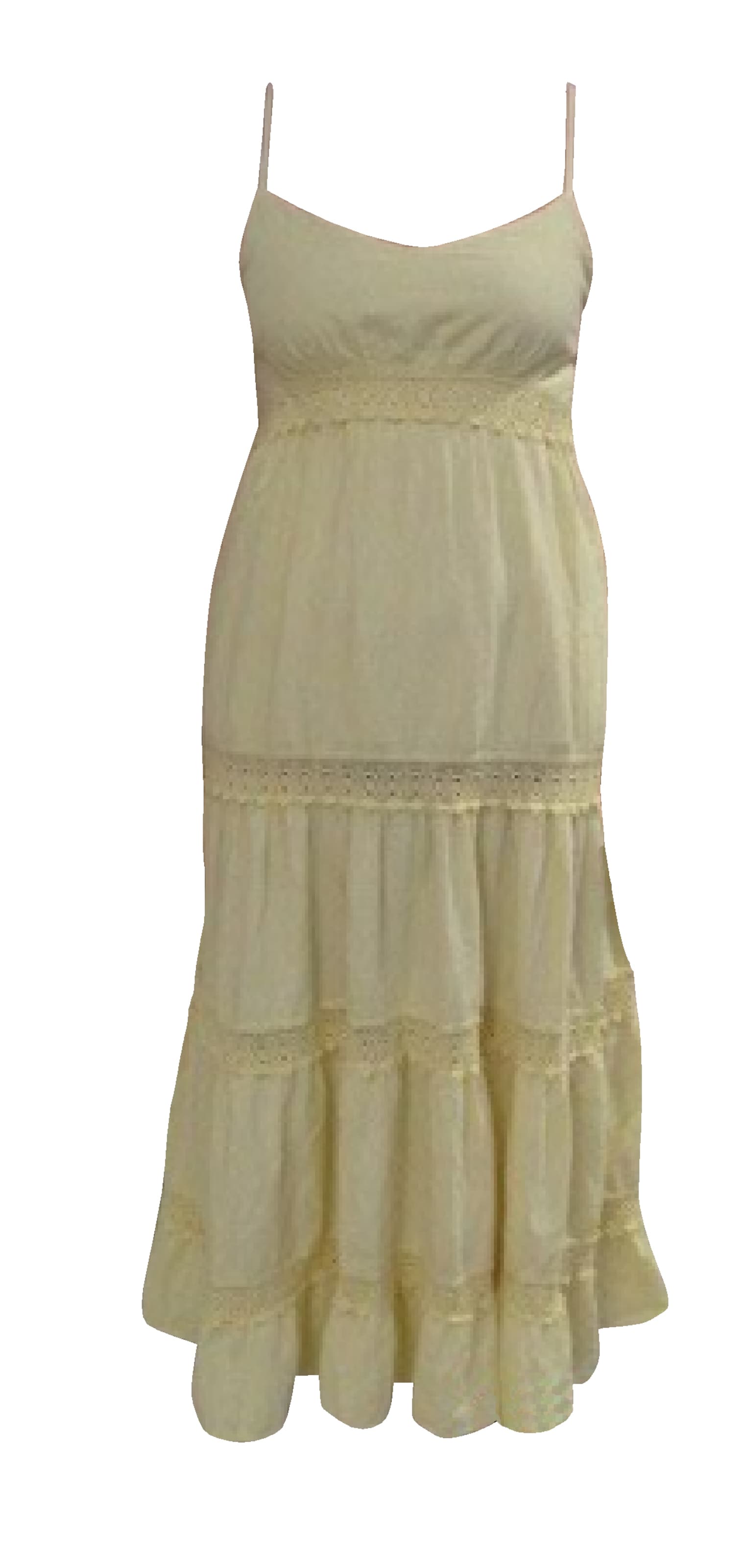 Apricot Crochet Detail Cami Maxi Dress ' ' in Gelb: Vorderseite
