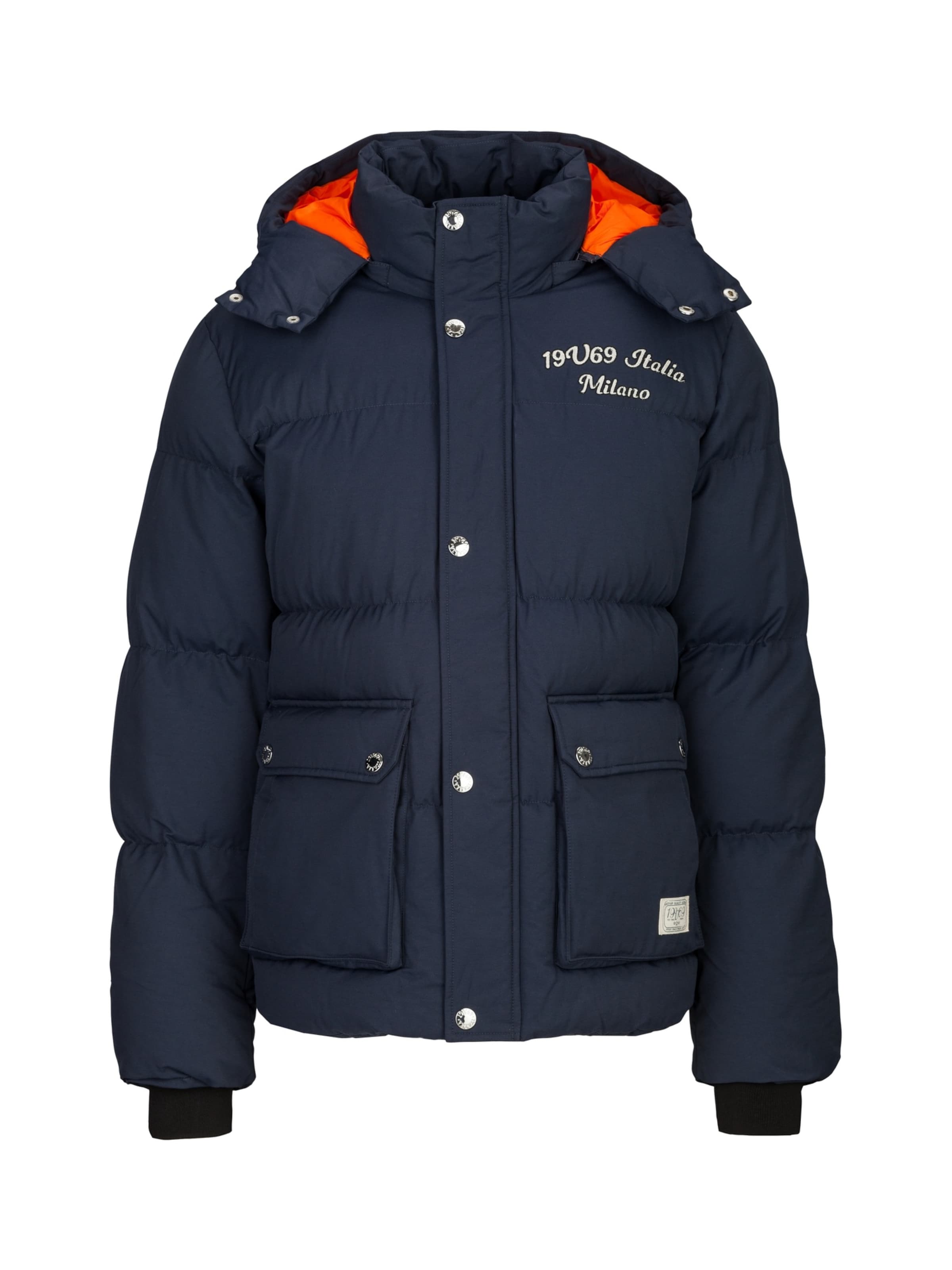 19V69 ITALIA Vinterjacka 'Jacob' i blå: framsida