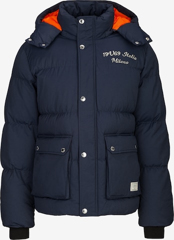 19V69 ITALIA Talvitakki 'Jacob' värissä sininen: etupuoli