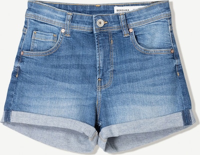 Bershka Shorts in blue denim, Produktansicht