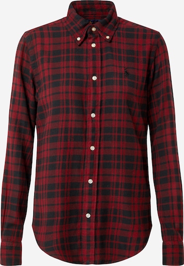 POLO RALPH LAUREN Blouse 'Georgia' in de kleur Rood / Zwart, Productweergave
