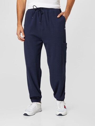 Tommy Jeans Tapered Trousers in Blue: front