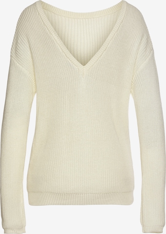 LASCANA Sweater in White