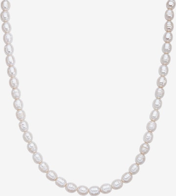 Valero Pearls Necklace in White: front