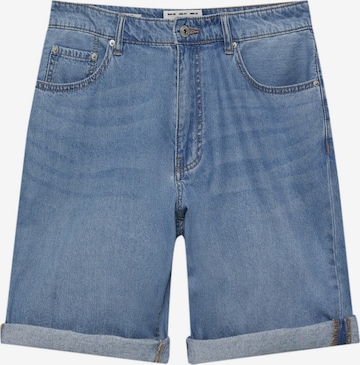 Pull&Bear Loosefit Jeans in Blauw: voorkant