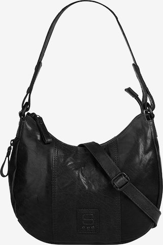 Spikes & Sparrow Umhängetasche in Schwarz: Vorderseite