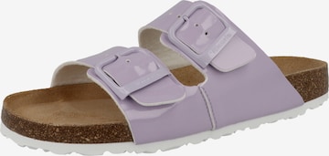 TAMARIS Mules in Purple: front