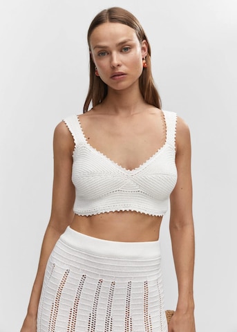 MANGO Skirt 'Santorin' in White