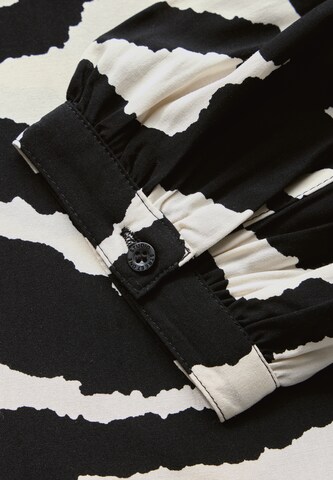 Street One Studio Gemusterte Raglan-Bluse in Grau