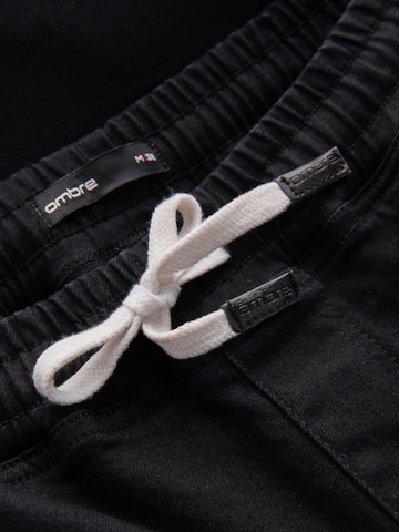 Ombre Zúžený Sportovní kalhoty – černá