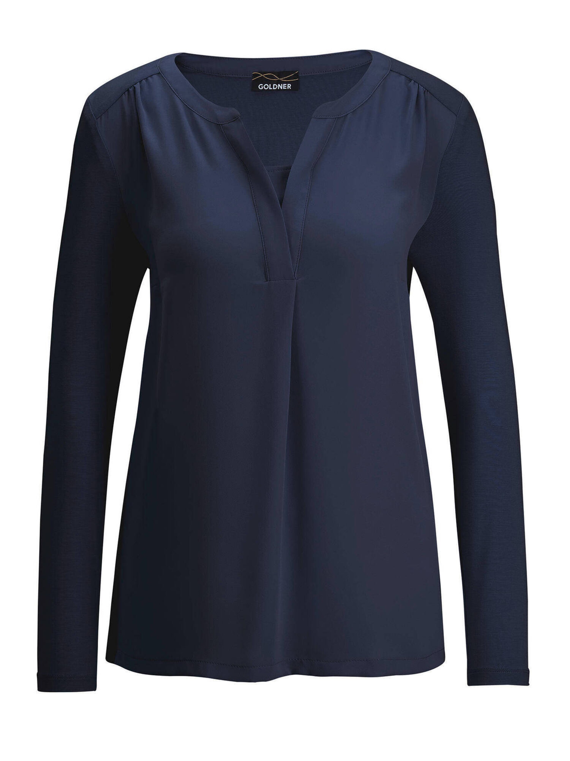 Goldner Blouse in Blauw: voorkant