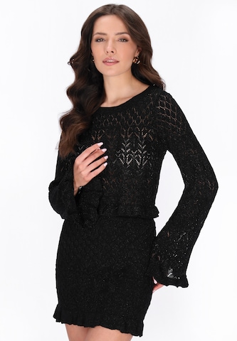 faina - Pullover em preto: frente