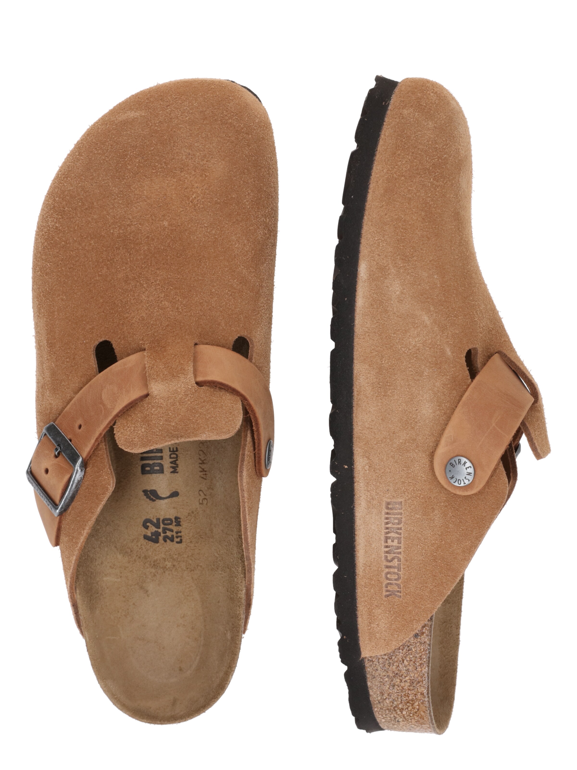 BIRKENSTOCK Пантолеты 'Boston' в Коричневый