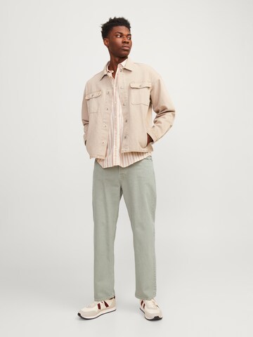 JACK & JONES Широка кройка Дънки 'JJIEDDIE JJCOOPER' в зелено