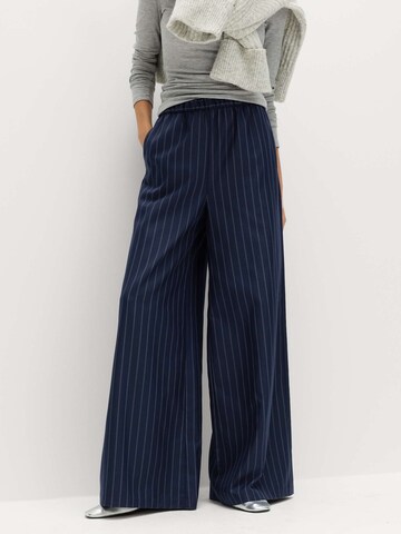 Wide Leg Pantalon Marks & Spencer en bleu : devant