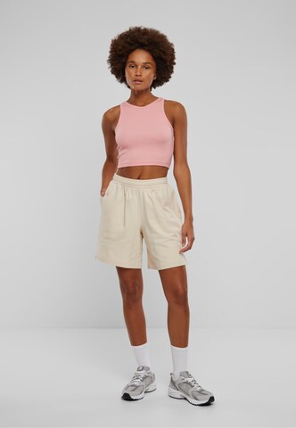 Bandeau T-shirt Urban Classics en rose