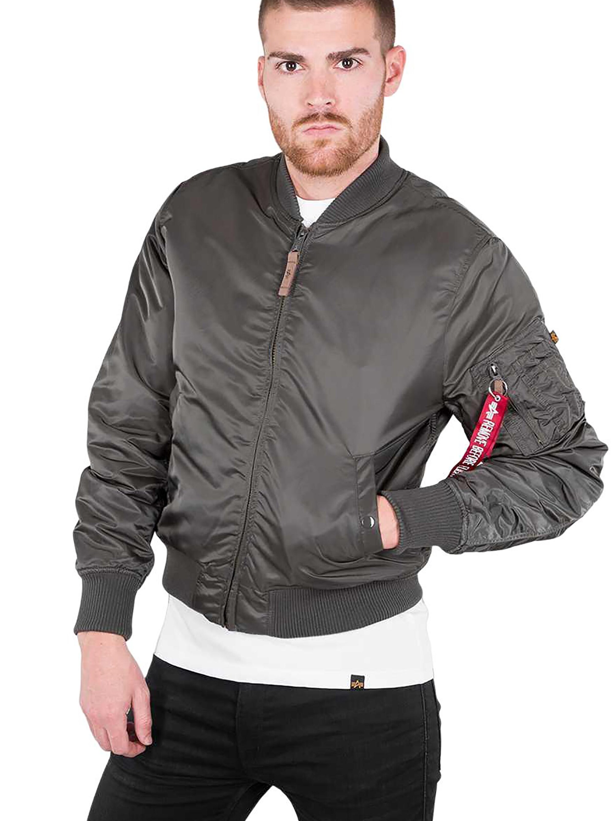 ALPHA INDUSTRIES Übergangsjacke 'MA-1 VF 59'‌‌‌‌‌‌‌‌‌‌ in Grau