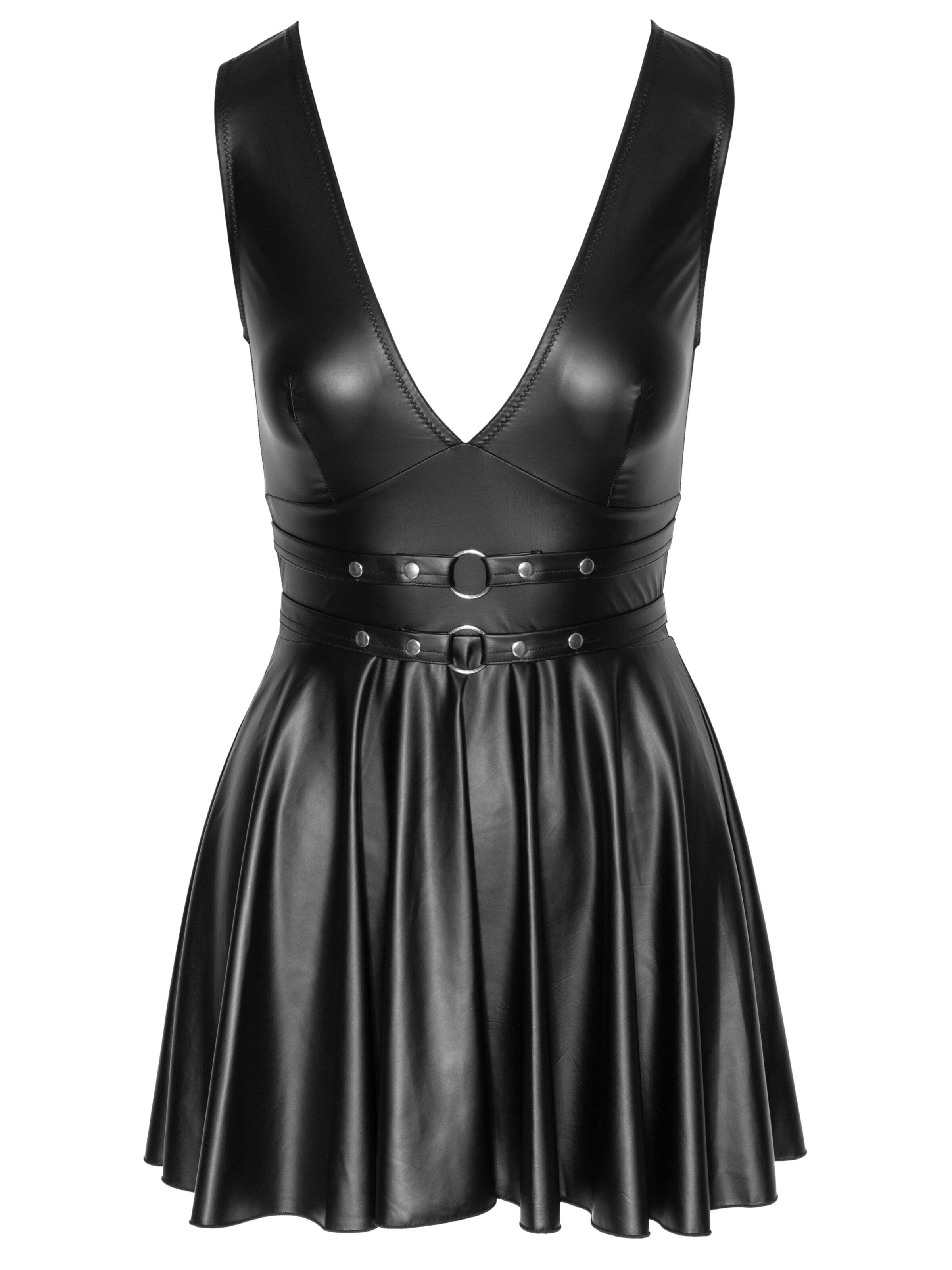 Cottelli Party Kleid 'Mattlook'‌‌ in Schwarz: Vorderseite