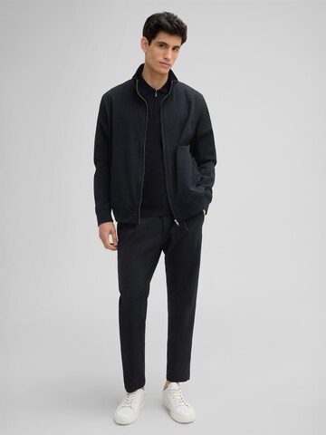 STRELLSON Regular Bundfaltenhose 'Lui' in Blau