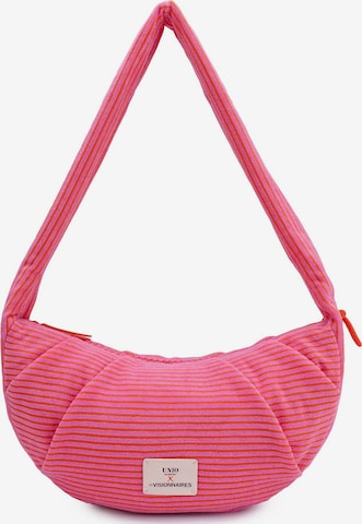 Les Visionnaires Schultertasche 'Unio Vancouver' in Pink: Vorderseite