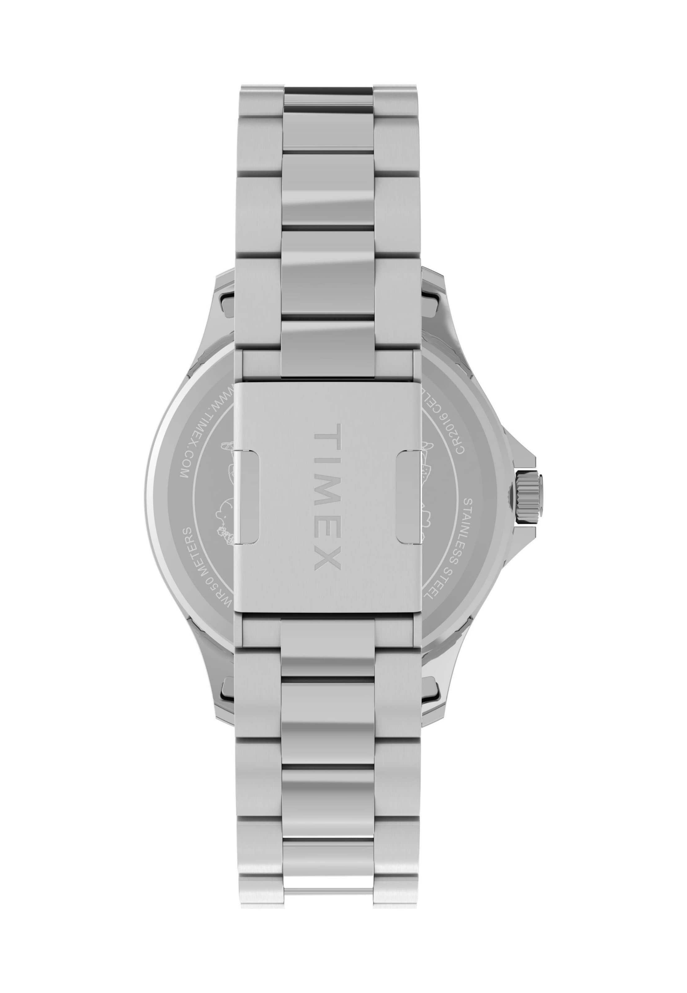 Montre à affichage analogique TIMEX en argent
