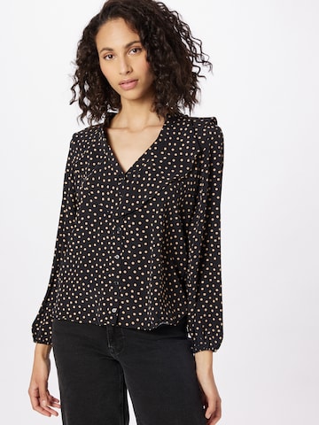 Wallis Blouse in Black: front