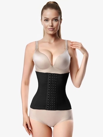 Shapetape Korsetlijfje 'Waist Trainer Korset met 4 rijen haakjes' in Zwart: voorkant