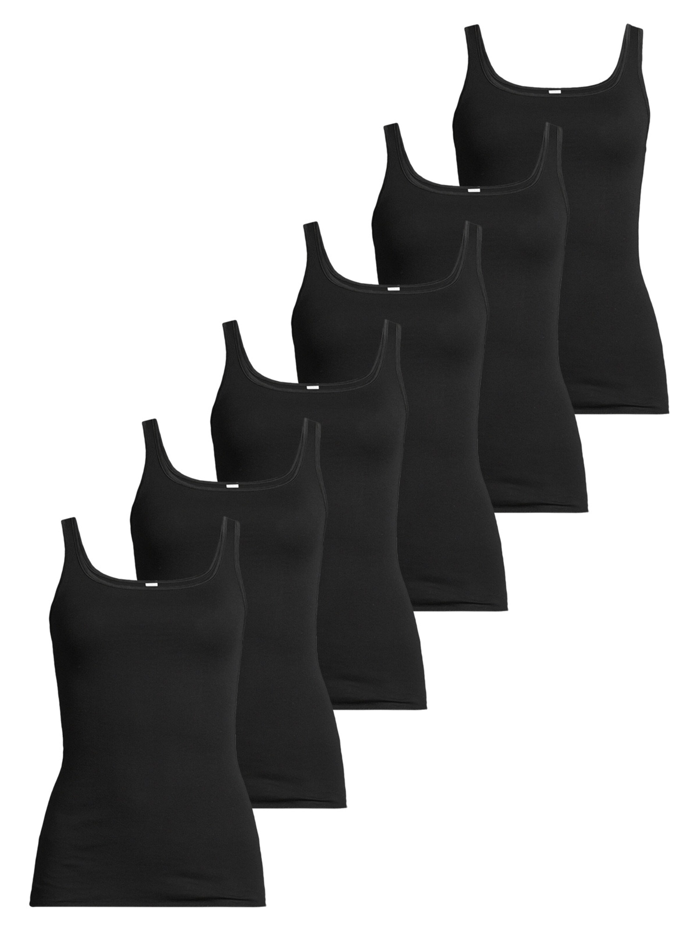 Nina von C. Undershirt 'Fine Cotton' in Black: front