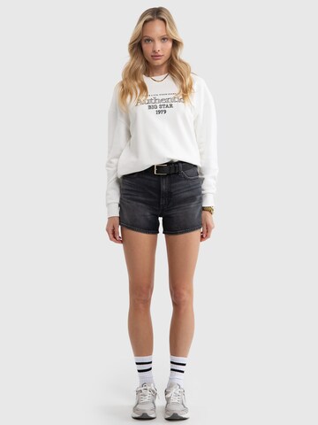 BIG STAR Regular Trousers 'AUTHENTIC GIRL' in Black