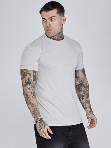 SikSilk Shirt in Grijs: voorkant