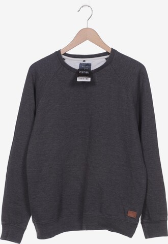 BLEND Sweatshirt & Zip-Up Hoodie in XL in Grey: front