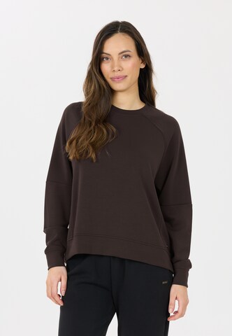 Athlecia Sweatshirt 'Jacey' in Braun: Vorderseite