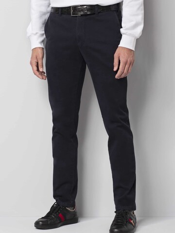 MEYER Slimfit Chino in Blauw: voorkant