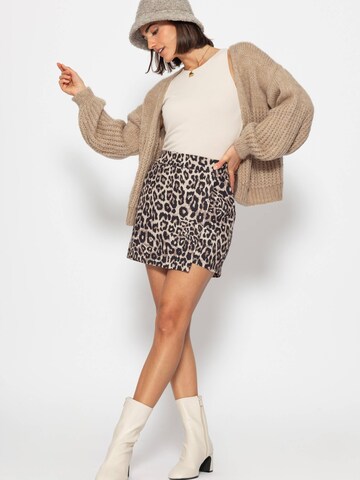 SASSYCLASSY Oversizestrickjacke in Beige