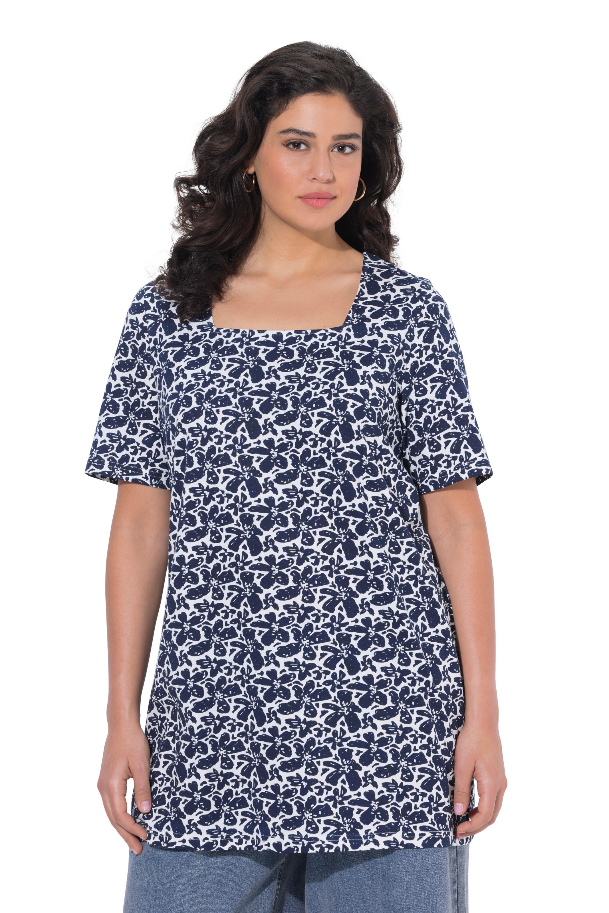 Ulla Popken Shirt in Blau: Vorderseite