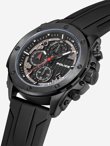 POLICE Analoog horloge 'Clout' in Zwart
