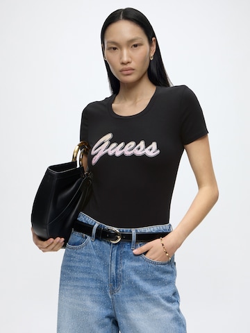 Tricou 'DEGRADE' de la GUESS pe negru