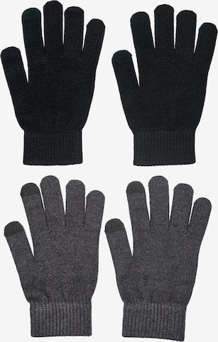 ONLY Full finger gloves 'MAGIC' in Grey: front