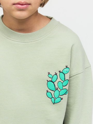 Play Play Pauly Sweatshirt 'CHECKER TOBI' in Green