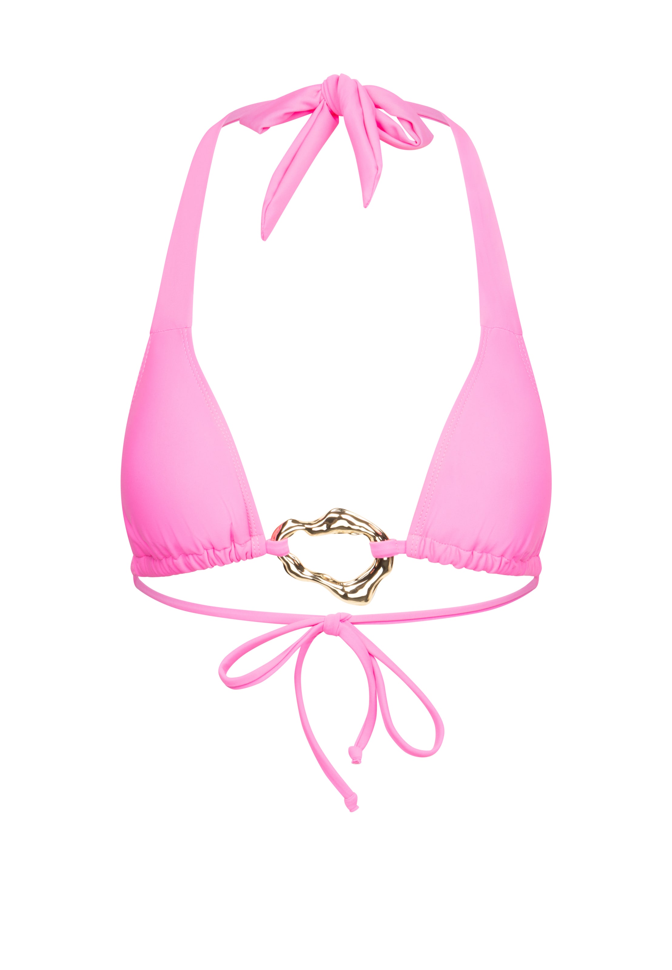 Moda Minx Triangel Bikinitop in Pink: Vorderseite